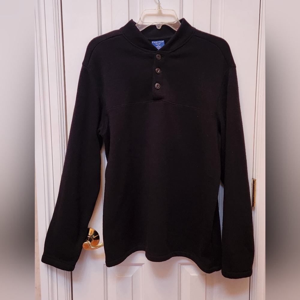 Men's Black Polo Sweater